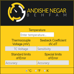 مبدل دما به ولتاژ ترموکوپل