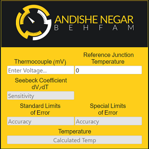 مبدل ولتاژ به دمای ترموکوپل